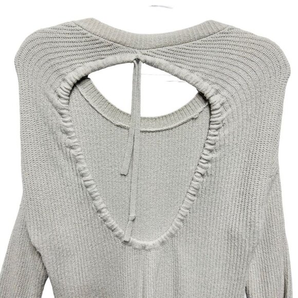 Express Oversized Slouchy Open Back Knit Sweater - Picture 6 of 8